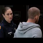 Officer (Jennifer Christa Palmer) with Officer Justin (Nicholas J. Muscarella) in THE HAVES AND THE HAVE NOTS ep 606 "On The Edge".