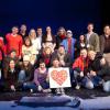 The cast and crew of OTP's final show, "Almost, Maine". 14 February 2010.