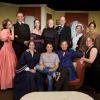 The cast of THE HEIRESS at Mad Cow Theatre. Director Michael Marinaccio  is center (seated) and stage manager Kelly Roberts is far right. Photo by Tom Hurst, August 2010.