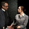 Dr. Maurice Wilkins (Steven Lane) and Dr. Rosalind Franklin (Jennifer Christa Palmer) in Photograph 51. Promotional photo by Tom Hurst, courtesy Mad Cow Theatre.