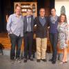 THE TIN WOMAN - a post-playwright-talkback photo with director David Arisco, Cliff Burgess (Jack), playwright Sean Grennan, Jennifer Christa Palmer  (Joy) and a staff member of Life Alliance (the organ recovery agency at Miller School of Medicine, University of Miami.)